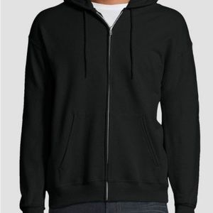 Hanes EcoSmart Men's Full-Zip Hoodie black